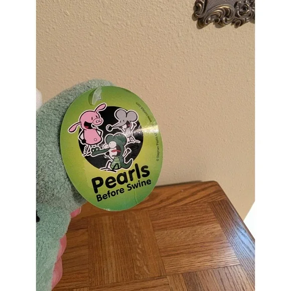 Pearls Before Swine Larry Croc Plush Stephan Pastis‎ Comic Strip New With Tags - Picture 9 of 9